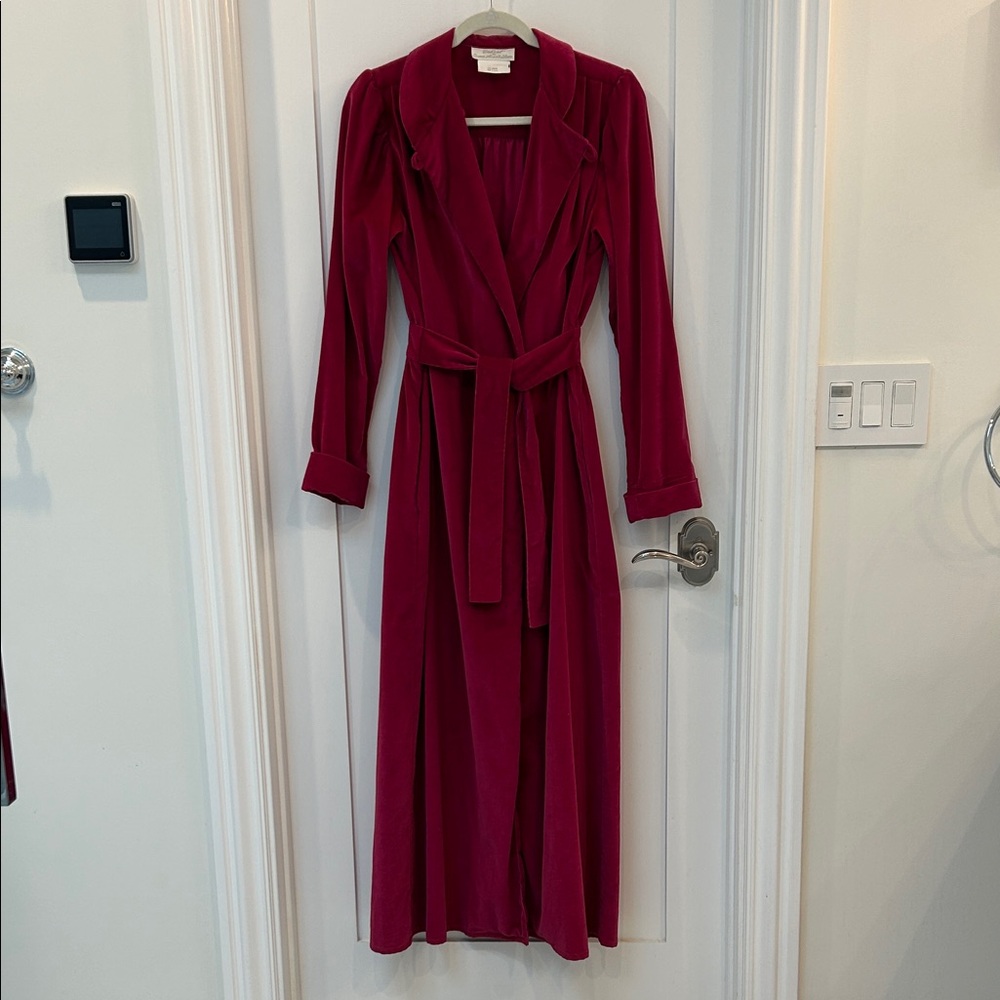 Rare Romantic NWOT Vintage Eileen West Queen’s Anne Lace Ballet Length Wrap Robe